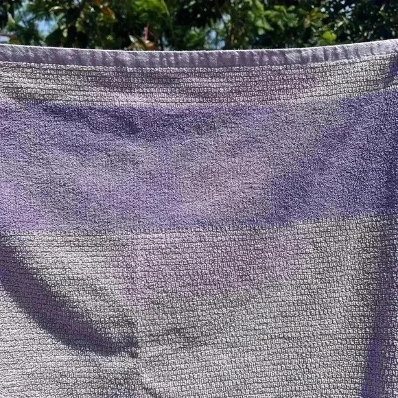 LACOSTE Alligator Stripe Cotton Bath Towel Violet Purple 30" x52" Home Heritage - Picture 4 of 5